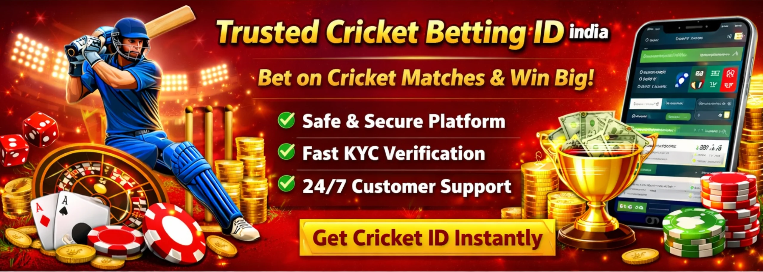 Trusted Cricket Betting ID in India